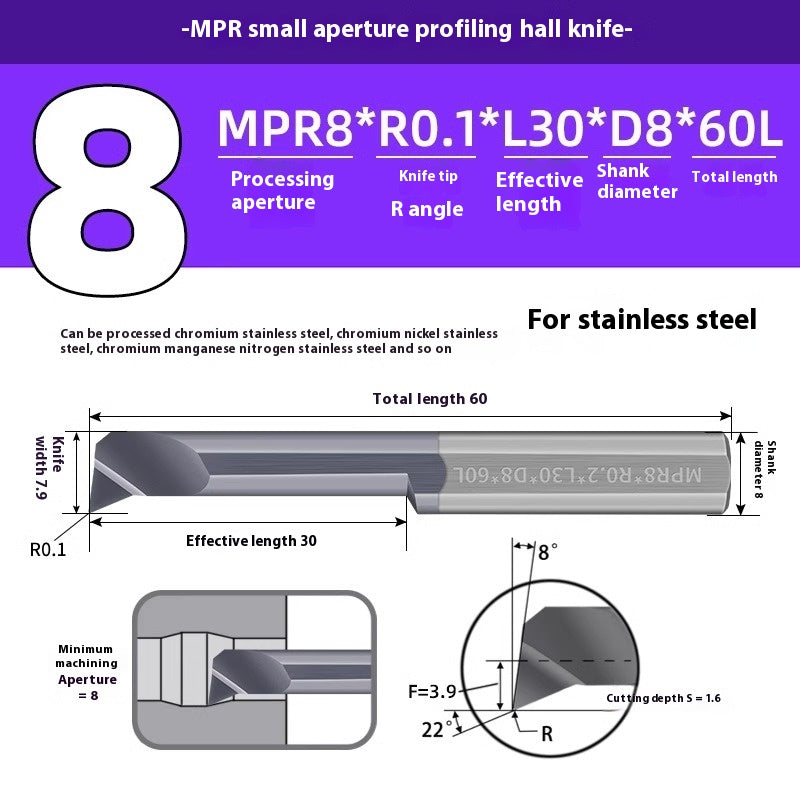 1129-CNC Small Bore Boring Tools MPR Copy Boring Turning Tools for Stainless Steel, Copper and Aluminum Lathe Micro Small Boring Tools Shandong Denso Pricision Tools Co.,Ltd.